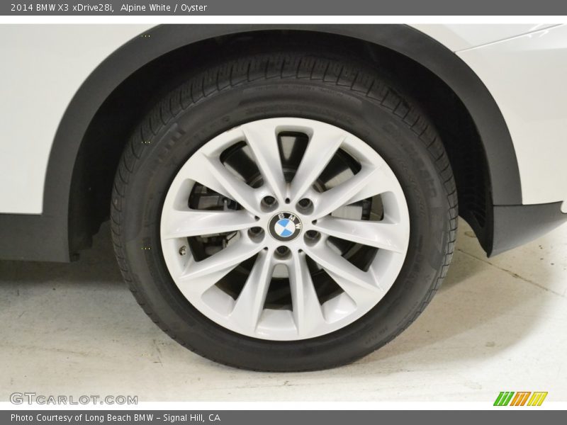 Alpine White / Oyster 2014 BMW X3 xDrive28i