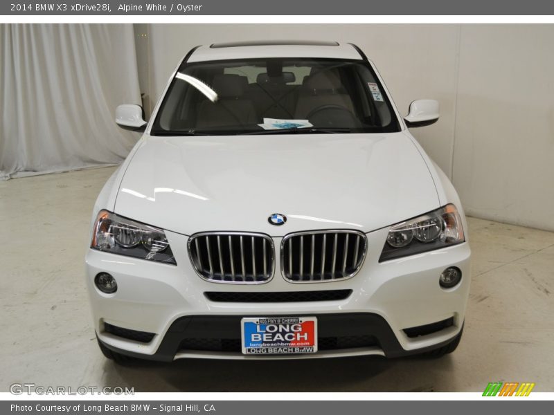 Alpine White / Oyster 2014 BMW X3 xDrive28i