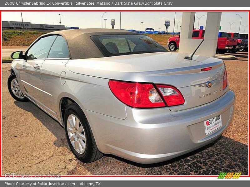 Silver Steel Metallic / Dark Slate Gray/Light Slate Gray 2008 Chrysler Sebring LX Convertible