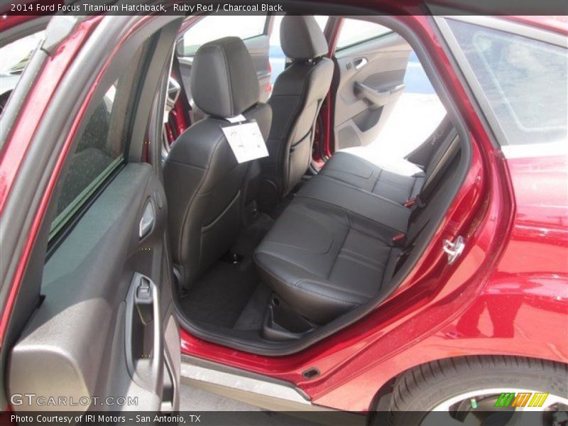 Ruby Red / Charcoal Black 2014 Ford Focus Titanium Hatchback