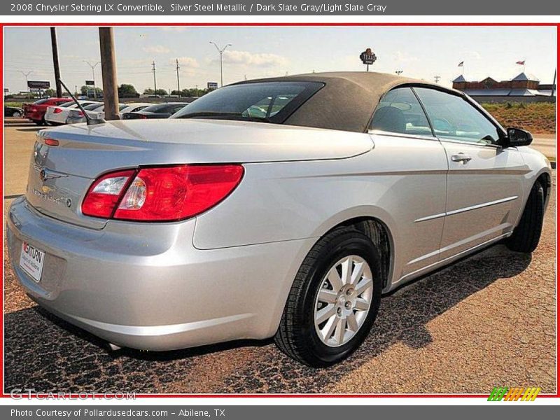 Silver Steel Metallic / Dark Slate Gray/Light Slate Gray 2008 Chrysler Sebring LX Convertible