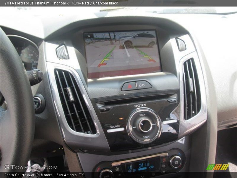 Ruby Red / Charcoal Black 2014 Ford Focus Titanium Hatchback