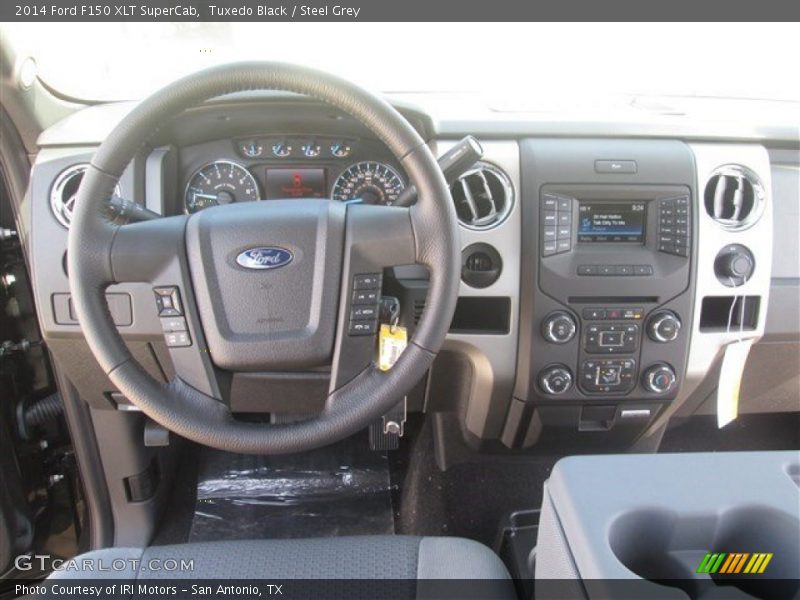 Tuxedo Black / Steel Grey 2014 Ford F150 XLT SuperCab