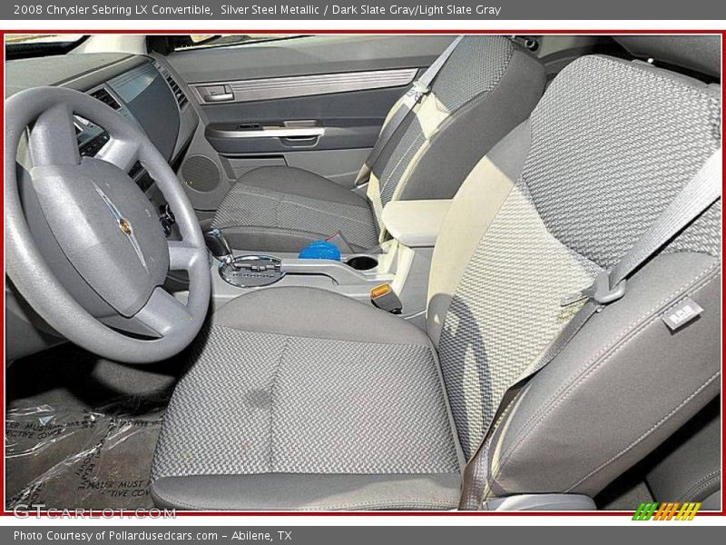 Silver Steel Metallic / Dark Slate Gray/Light Slate Gray 2008 Chrysler Sebring LX Convertible