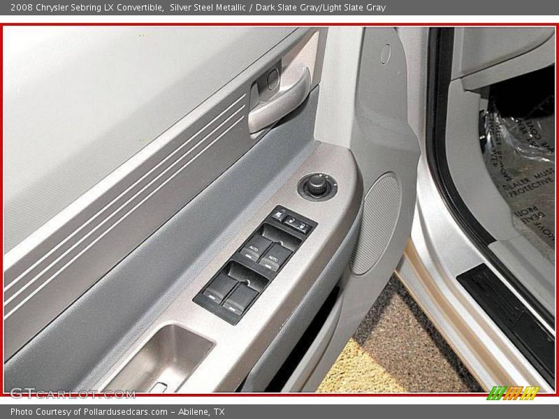 Silver Steel Metallic / Dark Slate Gray/Light Slate Gray 2008 Chrysler Sebring LX Convertible