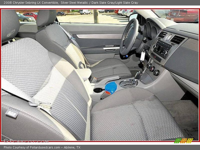 Silver Steel Metallic / Dark Slate Gray/Light Slate Gray 2008 Chrysler Sebring LX Convertible