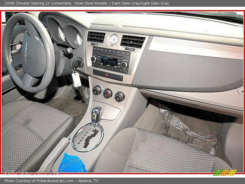 Silver Steel Metallic / Dark Slate Gray/Light Slate Gray 2008 Chrysler Sebring LX Convertible
