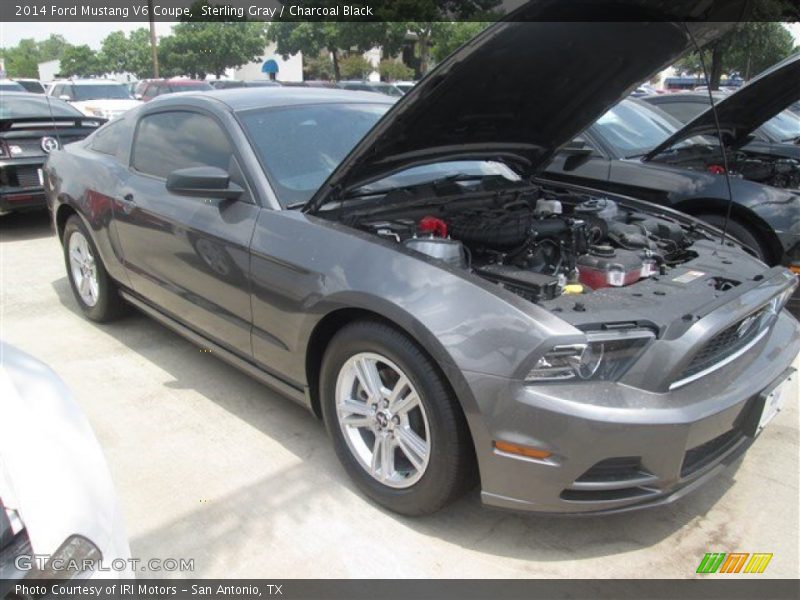 Sterling Gray / Charcoal Black 2014 Ford Mustang V6 Coupe