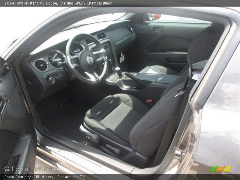 Sterling Gray / Charcoal Black 2014 Ford Mustang V6 Coupe