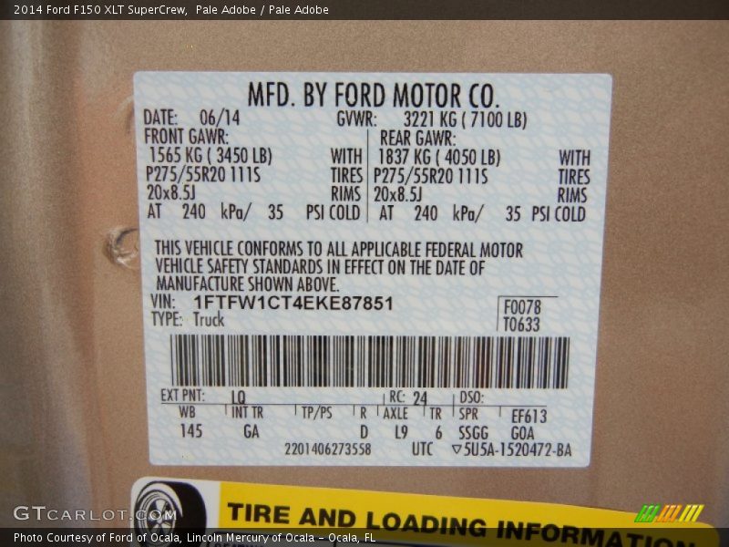 Pale Adobe / Pale Adobe 2014 Ford F150 XLT SuperCrew