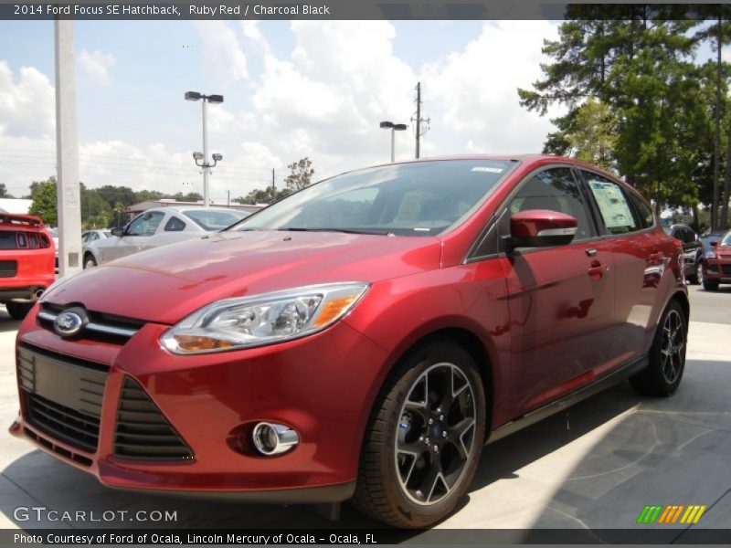 Ruby Red / Charcoal Black 2014 Ford Focus SE Hatchback