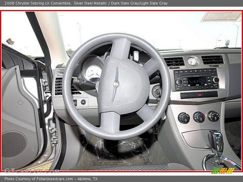 Silver Steel Metallic / Dark Slate Gray/Light Slate Gray 2008 Chrysler Sebring LX Convertible