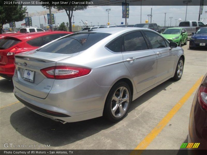 Ingot Silver / Charcoal Black 2014 Ford Fusion SE EcoBoost
