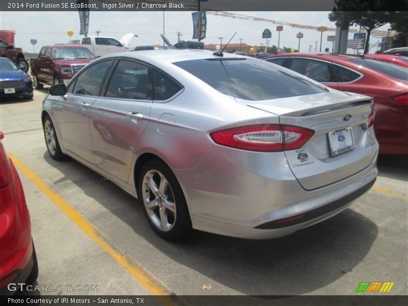 Ingot Silver / Charcoal Black 2014 Ford Fusion SE EcoBoost
