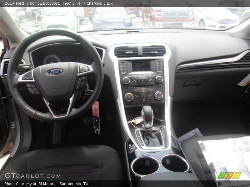 Ingot Silver / Charcoal Black 2014 Ford Fusion SE EcoBoost