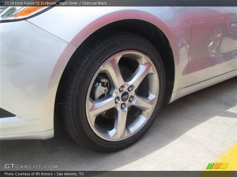 Ingot Silver / Charcoal Black 2014 Ford Fusion SE EcoBoost