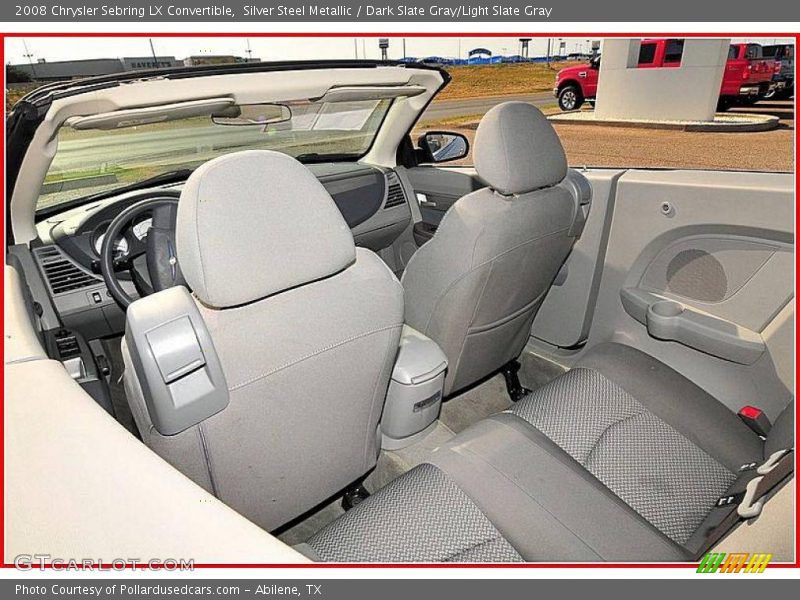 Silver Steel Metallic / Dark Slate Gray/Light Slate Gray 2008 Chrysler Sebring LX Convertible