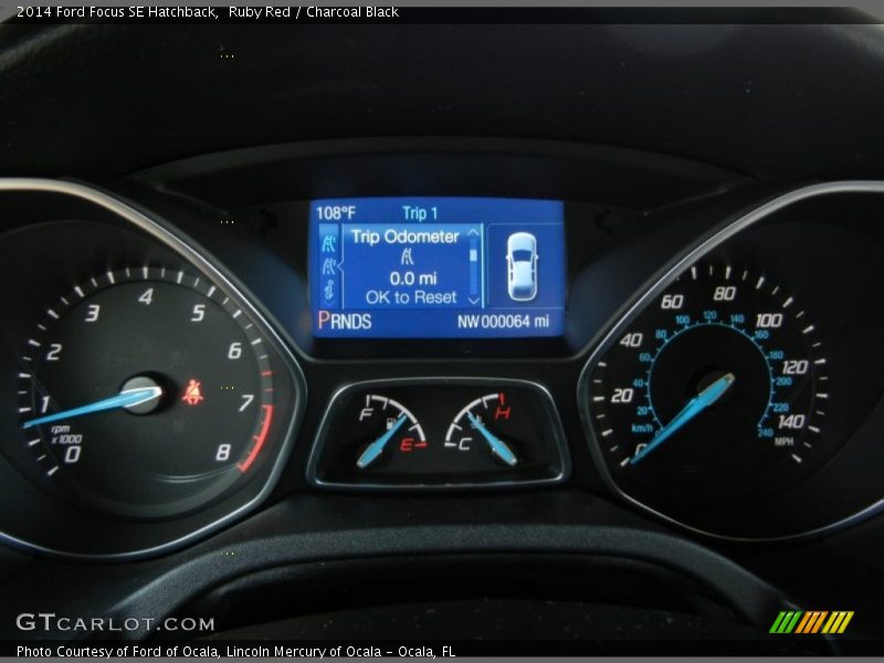 Ruby Red / Charcoal Black 2014 Ford Focus SE Hatchback