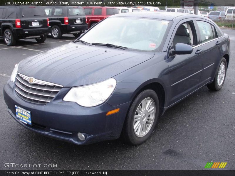 Modern Blue Pearl / Dark Slate Gray/Light Slate Gray 2008 Chrysler Sebring Touring Sedan