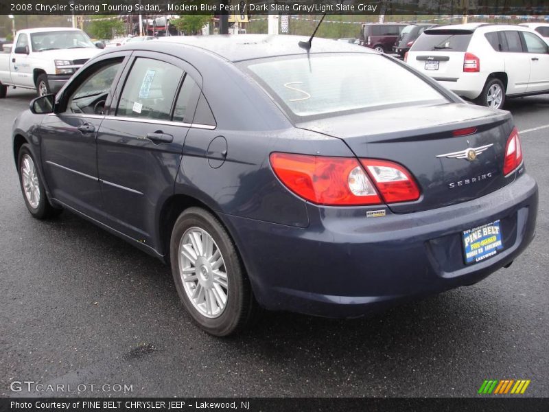Modern Blue Pearl / Dark Slate Gray/Light Slate Gray 2008 Chrysler Sebring Touring Sedan