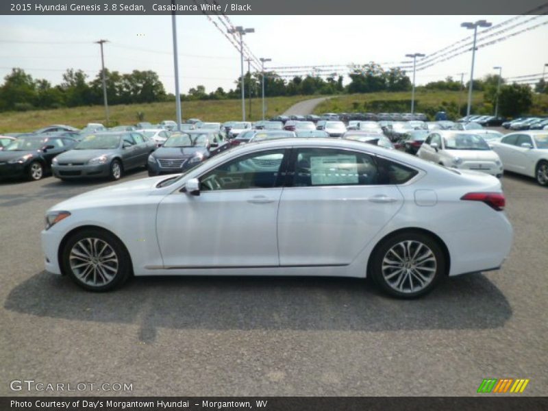 Casablanca White / Black 2015 Hyundai Genesis 3.8 Sedan