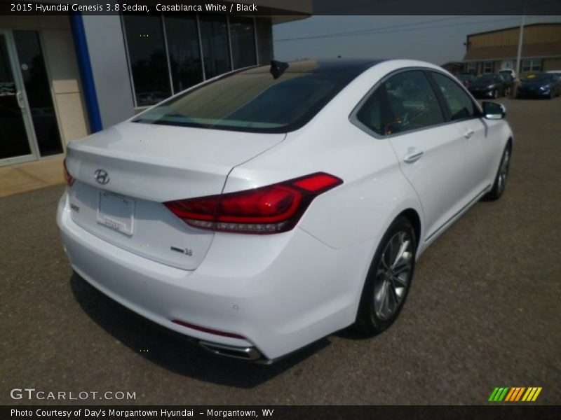 Casablanca White / Black 2015 Hyundai Genesis 3.8 Sedan