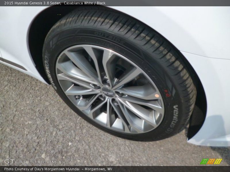Casablanca White / Black 2015 Hyundai Genesis 3.8 Sedan