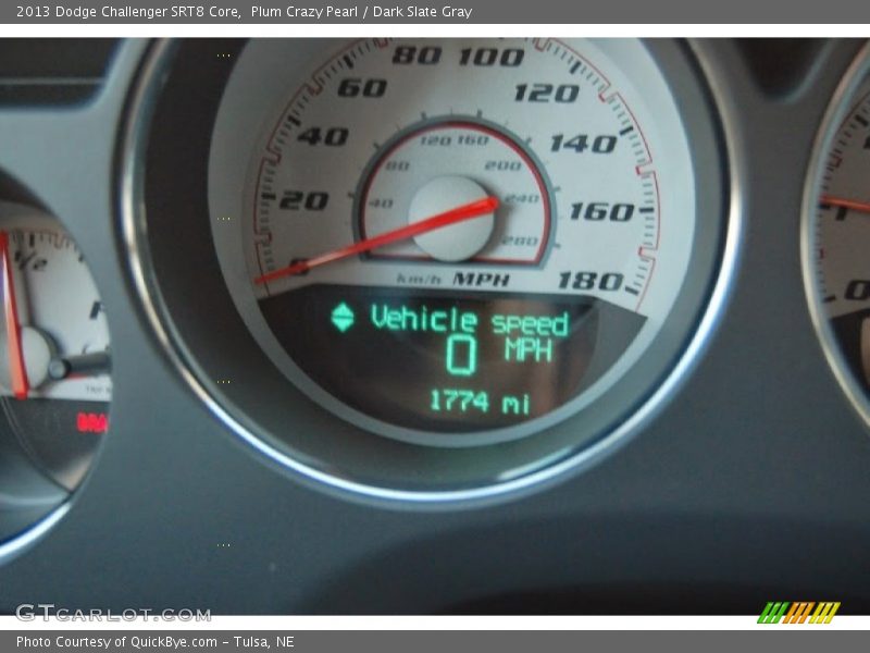 Plum Crazy Pearl / Dark Slate Gray 2013 Dodge Challenger SRT8 Core