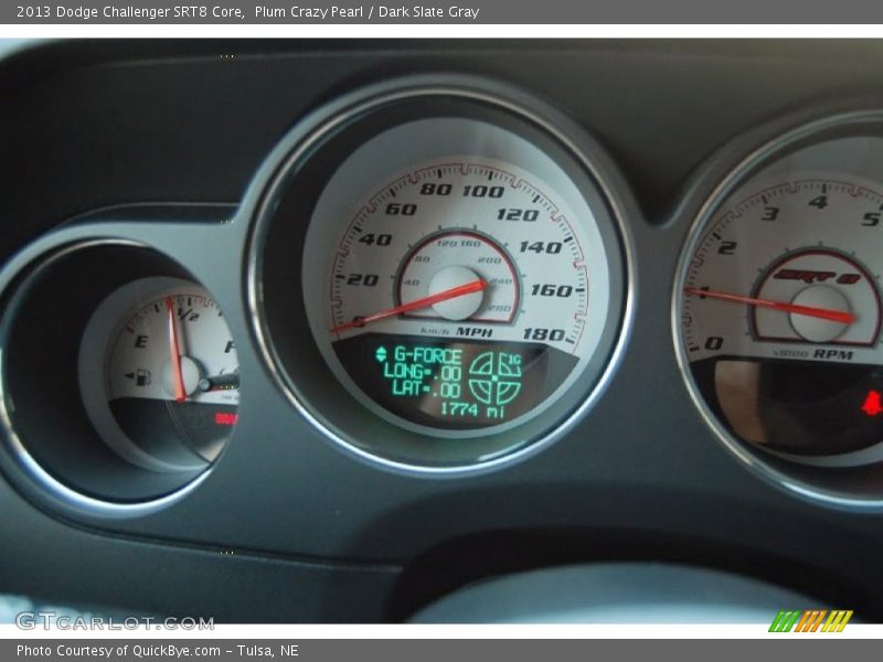 Plum Crazy Pearl / Dark Slate Gray 2013 Dodge Challenger SRT8 Core