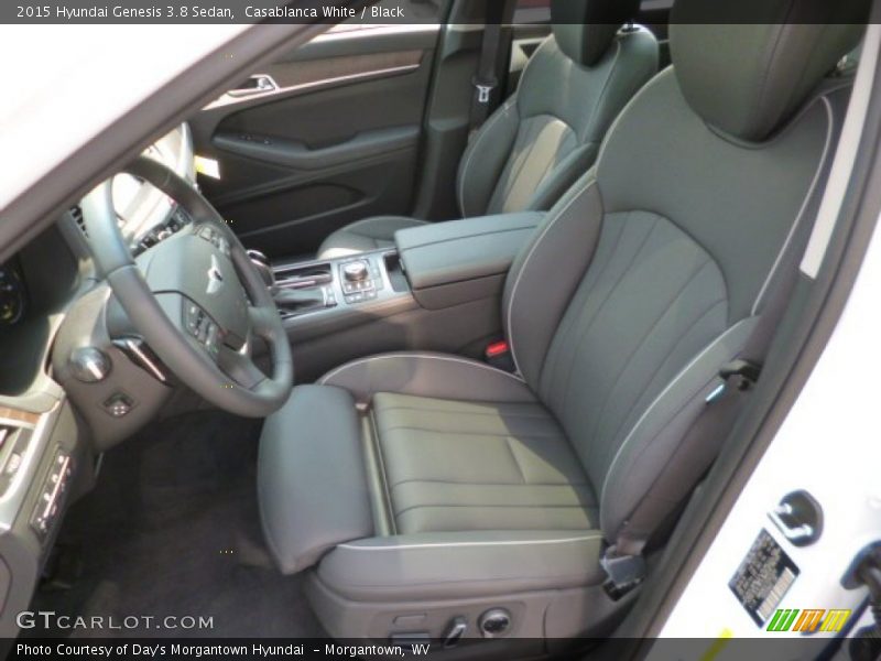 Casablanca White / Black 2015 Hyundai Genesis 3.8 Sedan