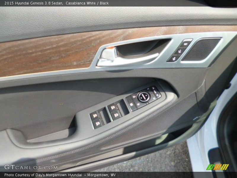 Casablanca White / Black 2015 Hyundai Genesis 3.8 Sedan