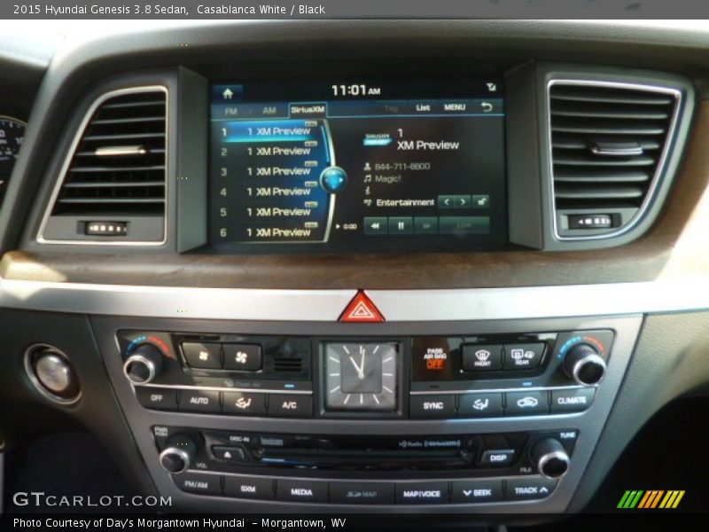 Casablanca White / Black 2015 Hyundai Genesis 3.8 Sedan