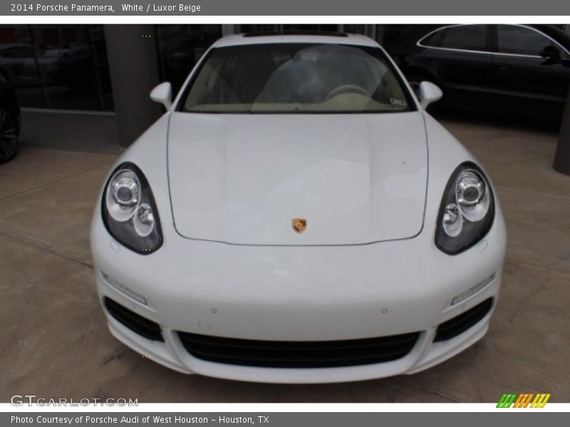 White / Luxor Beige 2014 Porsche Panamera