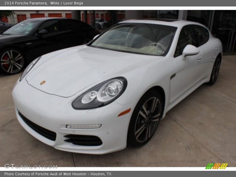 White / Luxor Beige 2014 Porsche Panamera