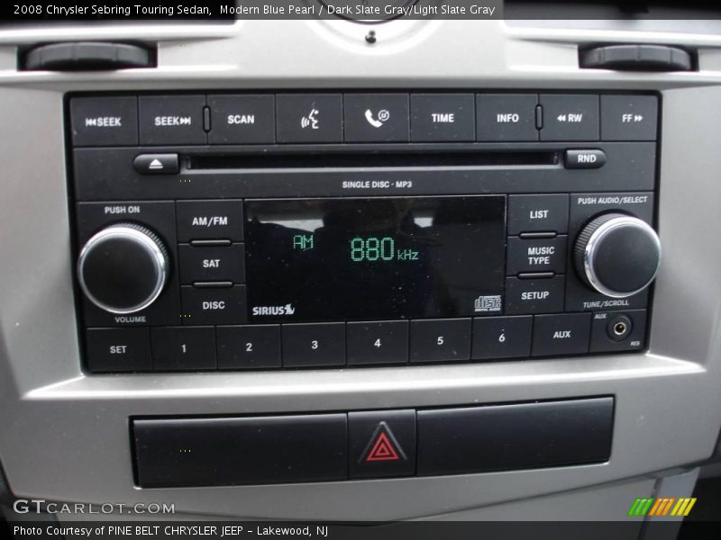 Modern Blue Pearl / Dark Slate Gray/Light Slate Gray 2008 Chrysler Sebring Touring Sedan