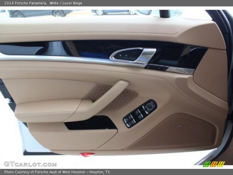 White / Luxor Beige 2014 Porsche Panamera