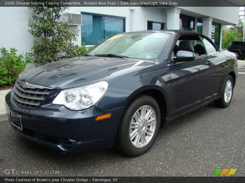 Modern Blue Pearl / Dark Slate Gray/Light Slate Gray 2008 Chrysler Sebring Touring Convertible