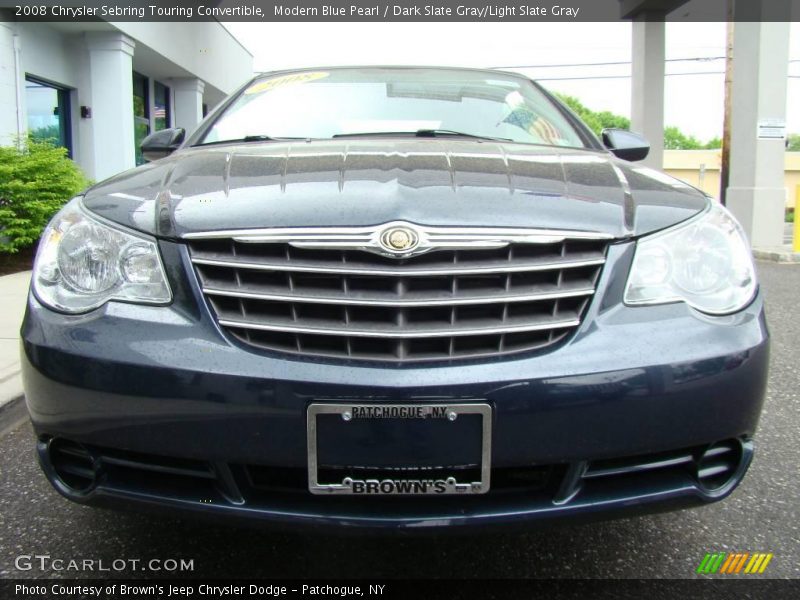 Modern Blue Pearl / Dark Slate Gray/Light Slate Gray 2008 Chrysler Sebring Touring Convertible