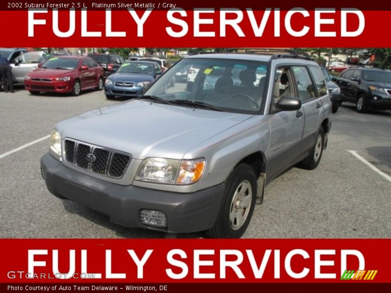 Platinum Silver Metallic / Gray 2002 Subaru Forester 2.5 L