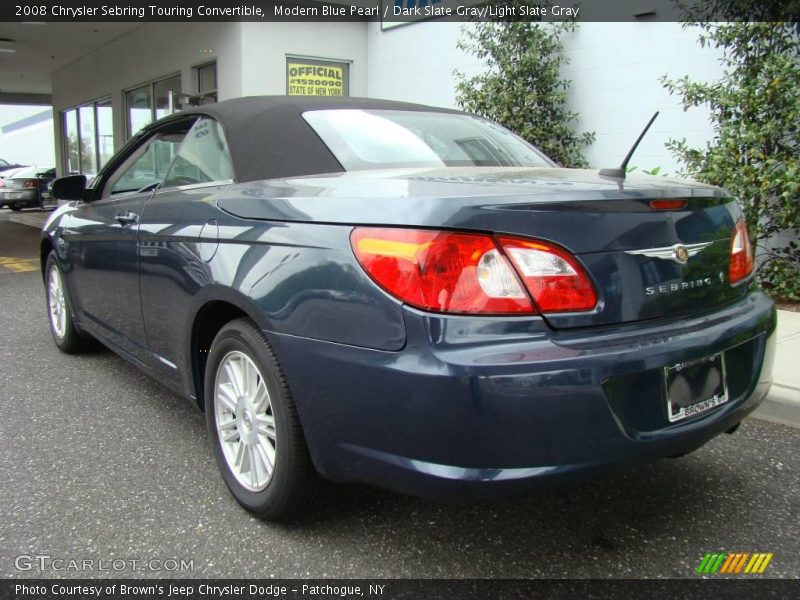 Modern Blue Pearl / Dark Slate Gray/Light Slate Gray 2008 Chrysler Sebring Touring Convertible