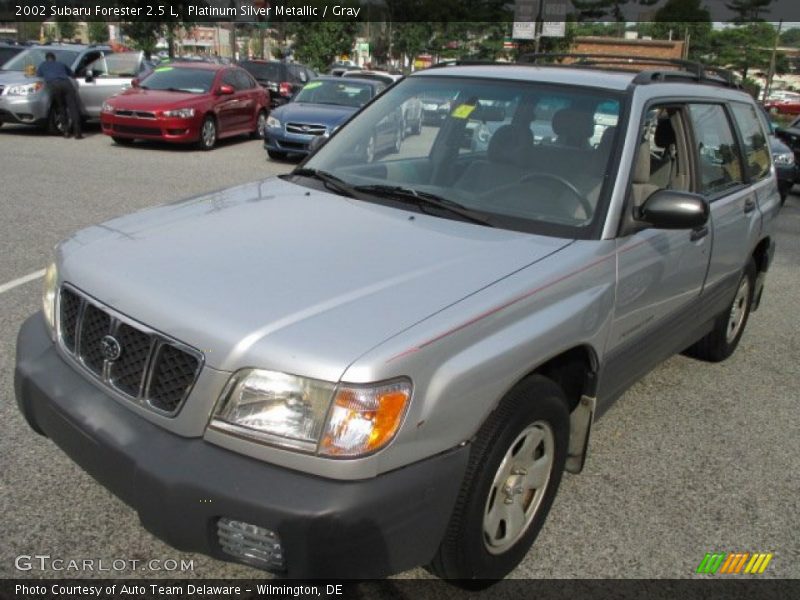 Platinum Silver Metallic / Gray 2002 Subaru Forester 2.5 L