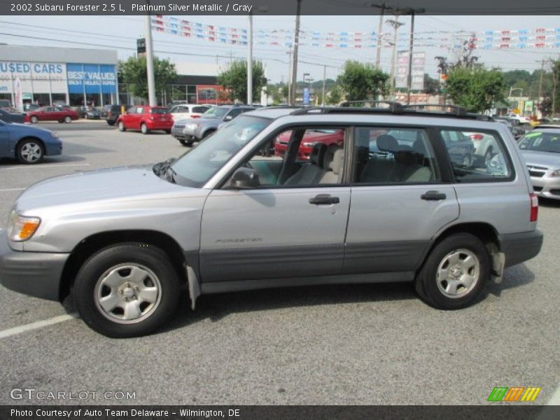 Platinum Silver Metallic / Gray 2002 Subaru Forester 2.5 L