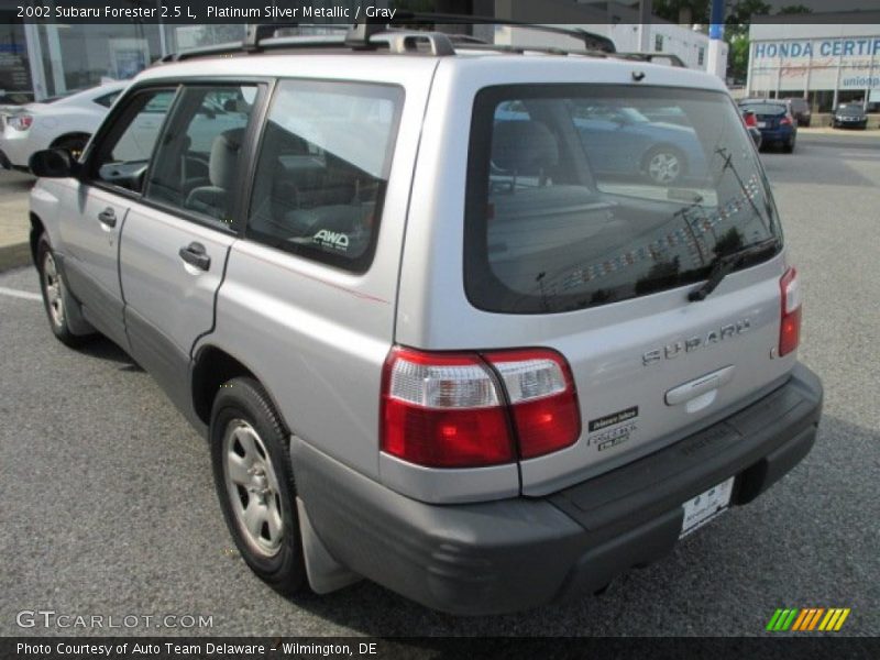 Platinum Silver Metallic / Gray 2002 Subaru Forester 2.5 L