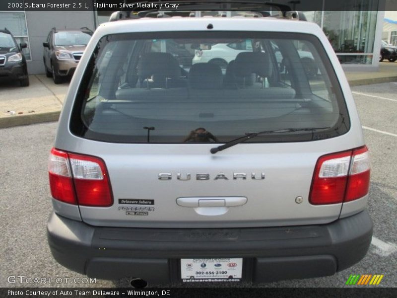 Platinum Silver Metallic / Gray 2002 Subaru Forester 2.5 L