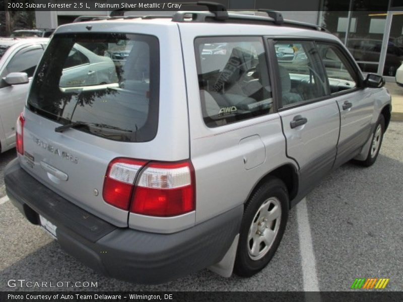 Platinum Silver Metallic / Gray 2002 Subaru Forester 2.5 L