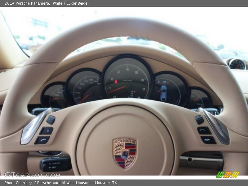 White / Luxor Beige 2014 Porsche Panamera