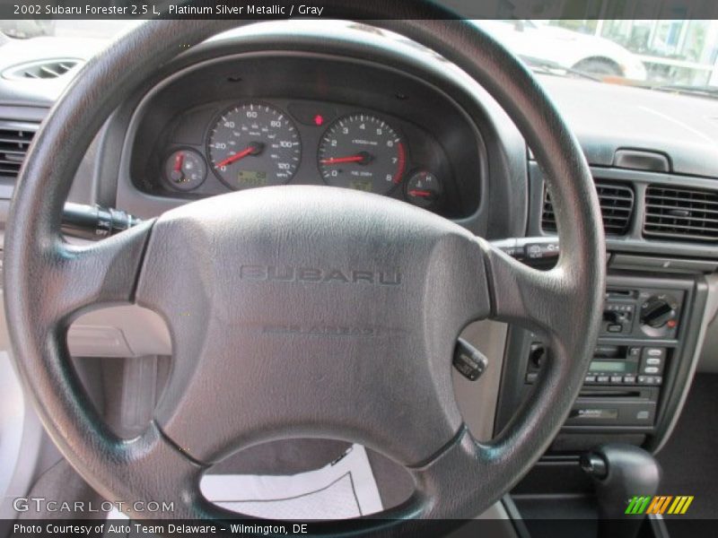 Platinum Silver Metallic / Gray 2002 Subaru Forester 2.5 L
