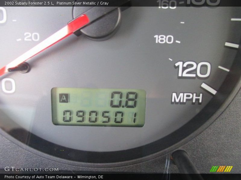 Platinum Silver Metallic / Gray 2002 Subaru Forester 2.5 L