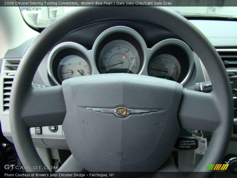 Modern Blue Pearl / Dark Slate Gray/Light Slate Gray 2008 Chrysler Sebring Touring Convertible