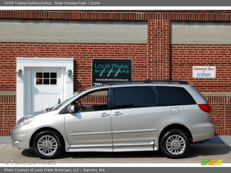 Silver Shadow Pearl / Stone 2008 Toyota Sienna Limited